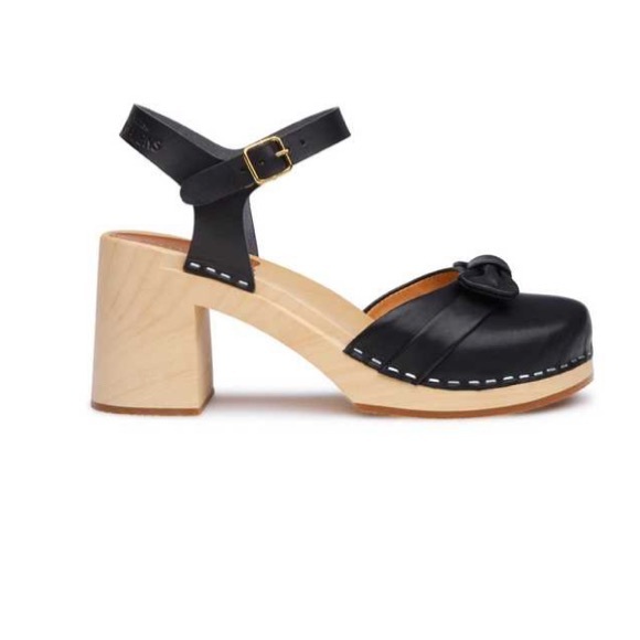 Anthropologie Swedish Hasbeens NWT Bow Covered Sandal  clog Best Style🌈🌸 - Picture 2 of 14